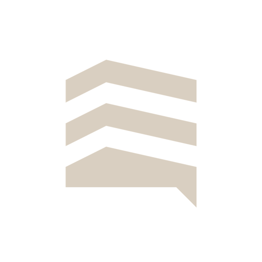 PRIMER logomark in warm stone